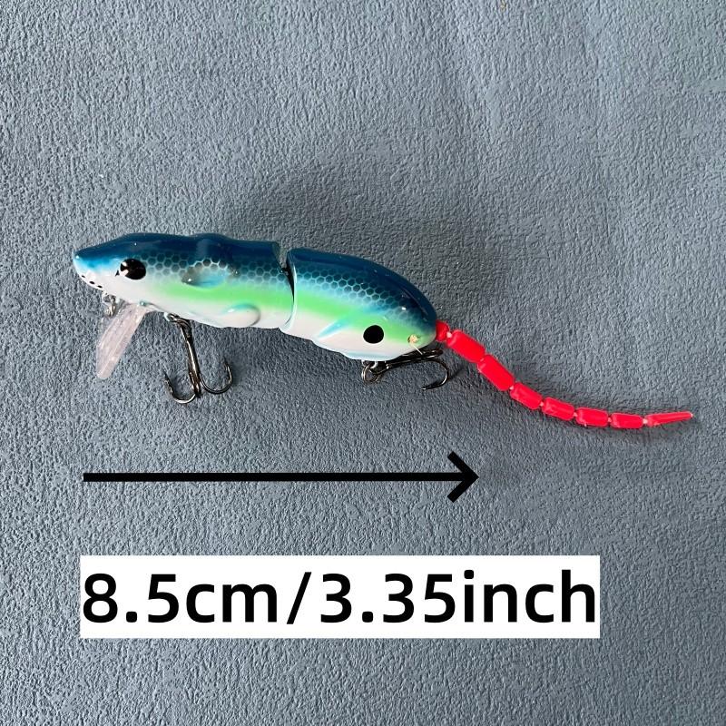 Ever-Reen Mouse Lure Replica, Multi-Segment Fishing Lures for Large Bass, Dogfish, Snakebone Fish, Effective Artificial Baits