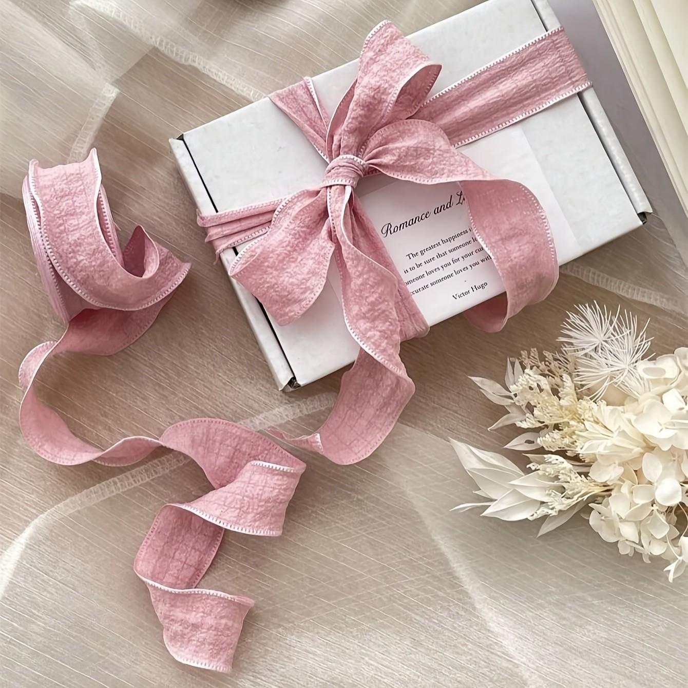 Elegant Satin Ribbon Roll 457cm/180 Inches, Perfect for Gift Wrapping & Decoration, Ideal for Weddings, Anniversaries, Valentine’s Day