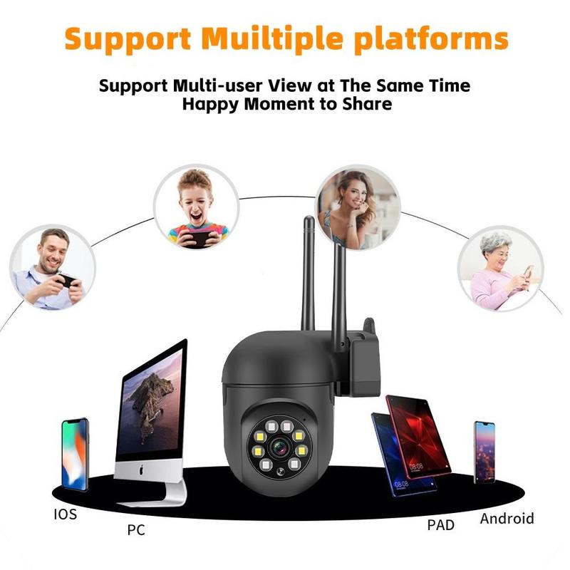 1080P IP Smart Surveillance Camera, Two-way Voice Intercom, One-button Wifi connection Smart Tracking, Color Night Vision, 90° Up and Down, 355° Pan/Tilt Control, Remote Access Viewing, Watching Pets/Elderly/Courtyard 1080P IP Smart Surveillance Camera, Two-way Voice Intercom, One-button Wifi connection Smart Tracking, Color Night Vision, 90° Up and Down, 355° Pan/Tilt Control, Remote Access Viewing, Watching Pets/Elderly/Courtyard