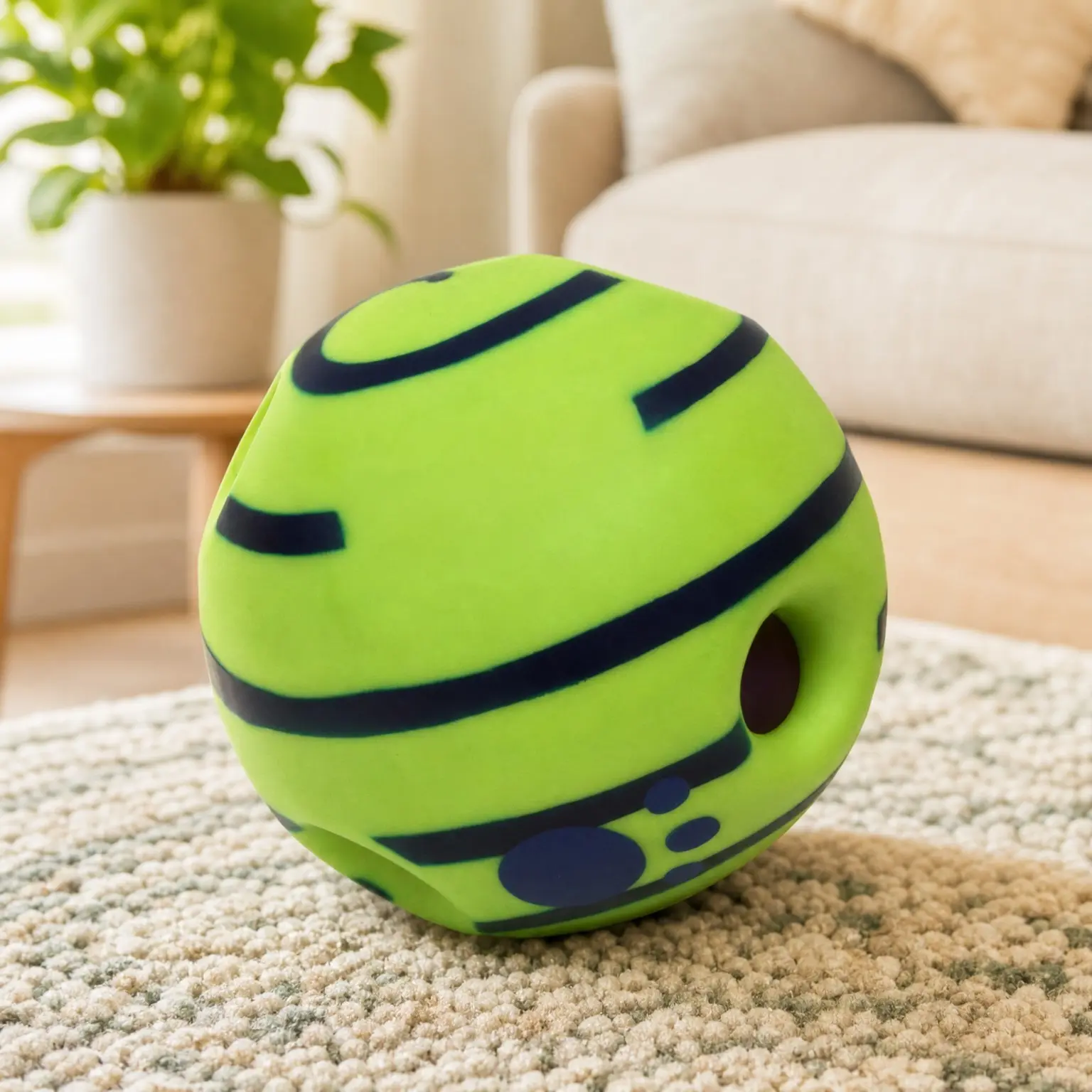 Wobble Wag Giggle Ball, Interactive Dog Toy, Fun Giggle Sounds When Rolled or ShakenGift