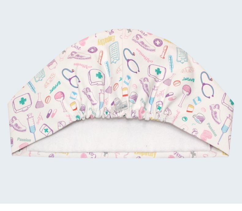 Men's 2026 100% Thick Cotton High-Quality Scrub Caps - One Size Medical Hats for Vet Professionals, Model 1160