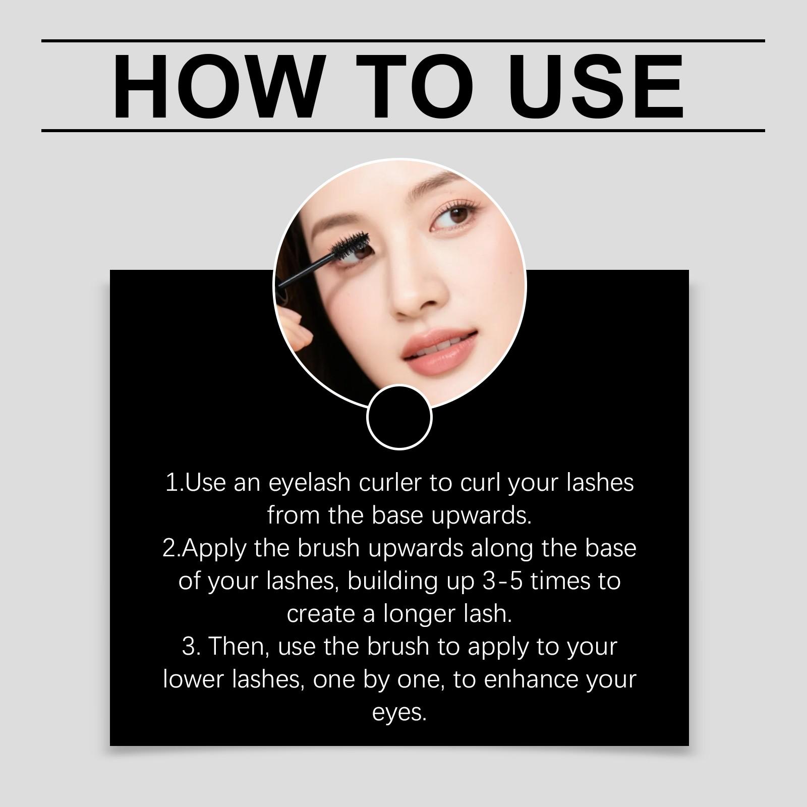 Amz Lightweight Lifting Mascara (), Smooth Natural Texture, Easy Application, Daily Use, Convenient Brush, Long-Lasting Hold