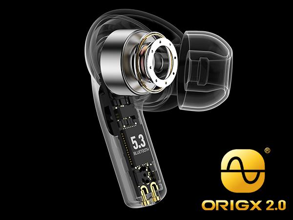 TOZO T20 Wireless Earbuds Bluetooth Headphones 48.5 Hrs Playtime with LED Digital Display Audio Earphones Noise Electronic Headset Charging Chargeable mini headphones in-ear earphone FathersDayGift