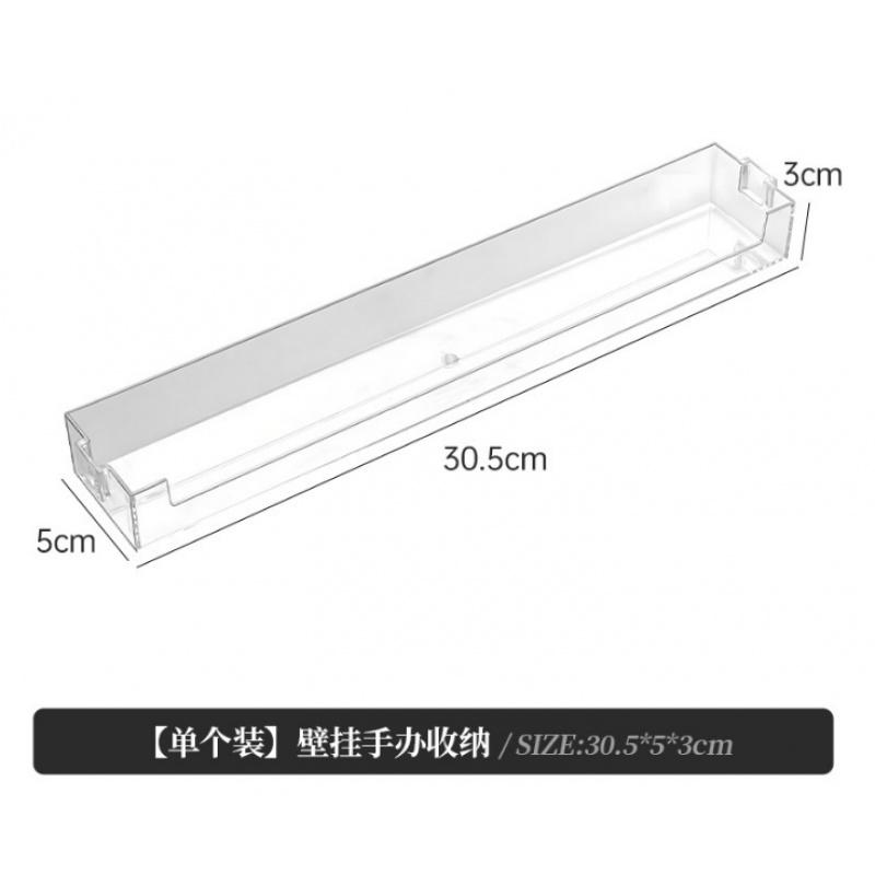 Wall-mounted figurine storage box, blind box display stand, wall-mounted storage rack, wall-mounted stand for dolls, nameplate storage device, storage gadget for wall-mounted items