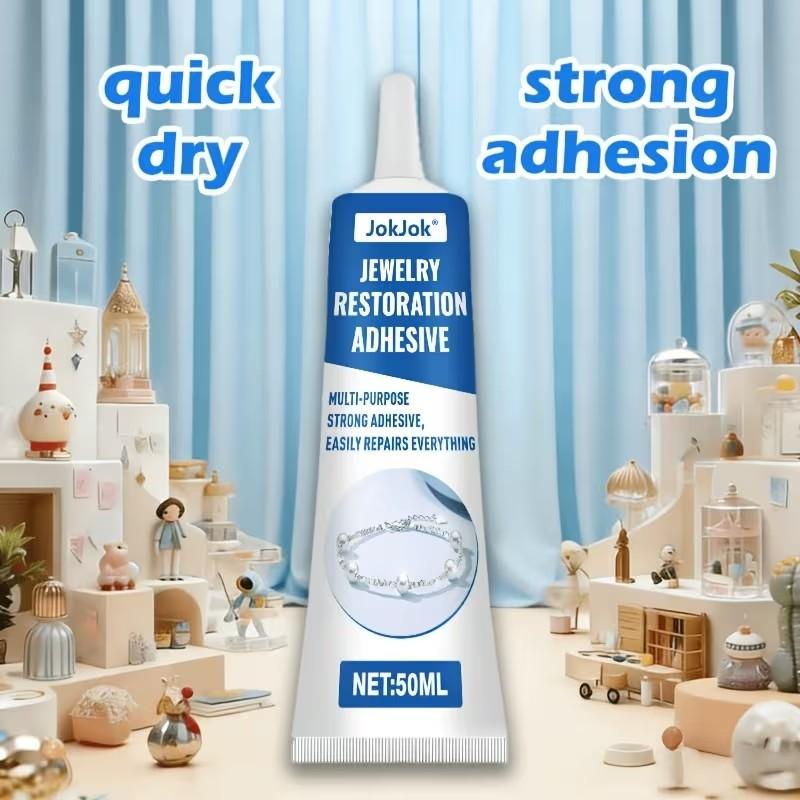 Jewelry Making Glue, Strong Craft Adhesive, Transparent Seamless After Curing, Precision Steel Needle Tip, for Metal, Plastic, Ceramic, Rubber, Jewelry