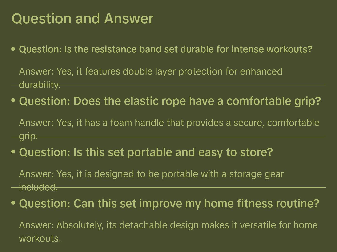 Multi Accessory Resistance Band Set Elastic Pull Bar Foot Straps Storage Bag Complete Family Fitness Tool