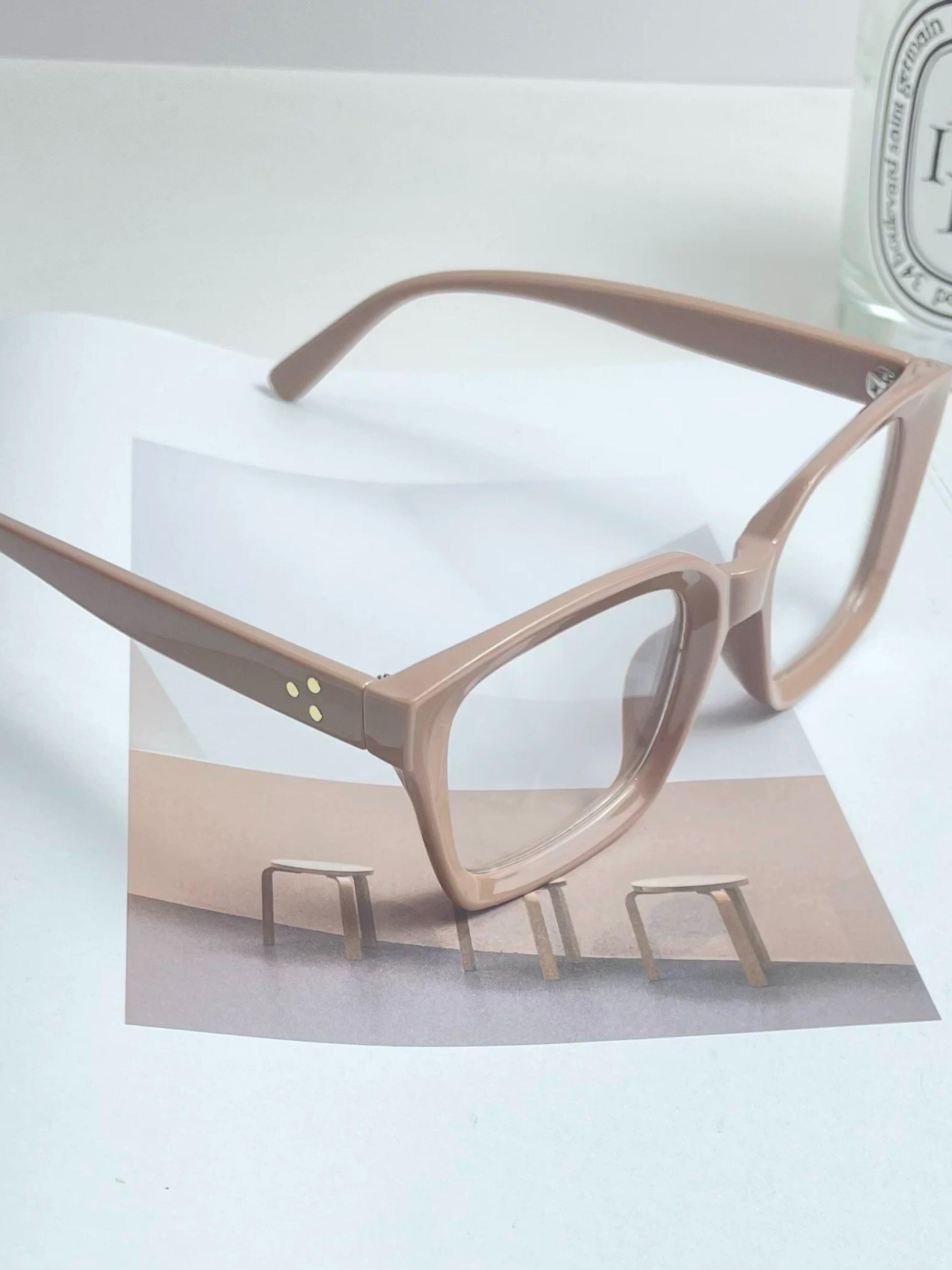 Unisex Square Frame Glasses, Trendy Retro Style, Multi-Color Decorative Eyewear, Perfect for Photoshoots & Street Fashion