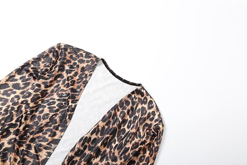 DOUCIU Bar Nightclub Party Dance Social Sexy Hot Beautiful Women'S Thin Bevel Design Printed Long Sleeve Elegant Formal Dress