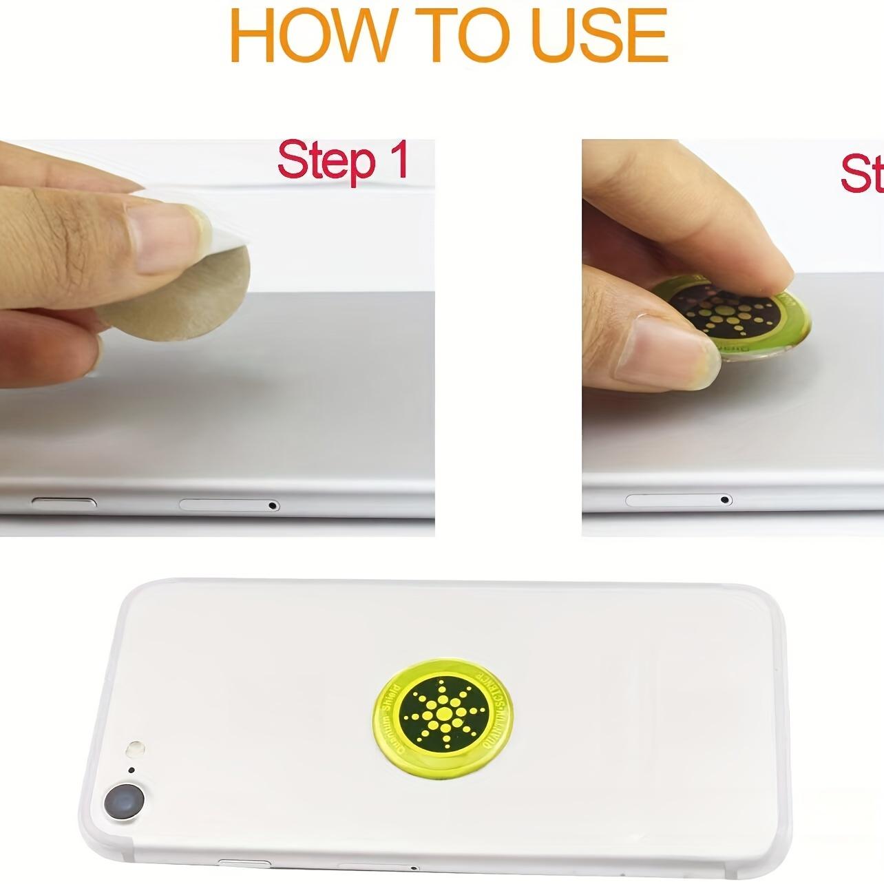 Quantum Shield Stickers for Phone,Airpods, Fridge, and Laptop Mobile Electronic Accessories EMF Stickers Gold/Silver for Devices Smartphone Cellphone