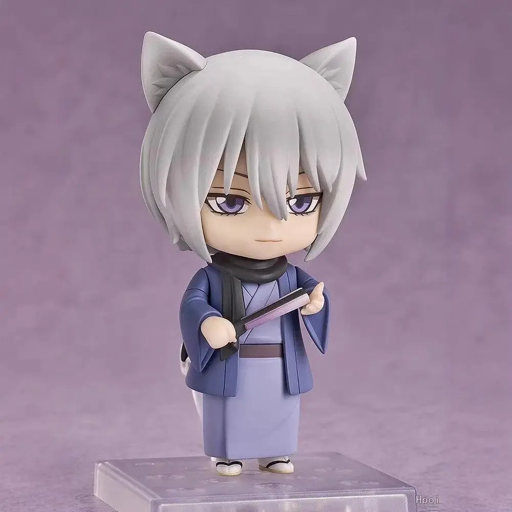 New Anime Q Version #2443 Kamisama Love Tomoe Figures White Fox Decoration Statue Collection Movable Model Doll Set Toy Gift