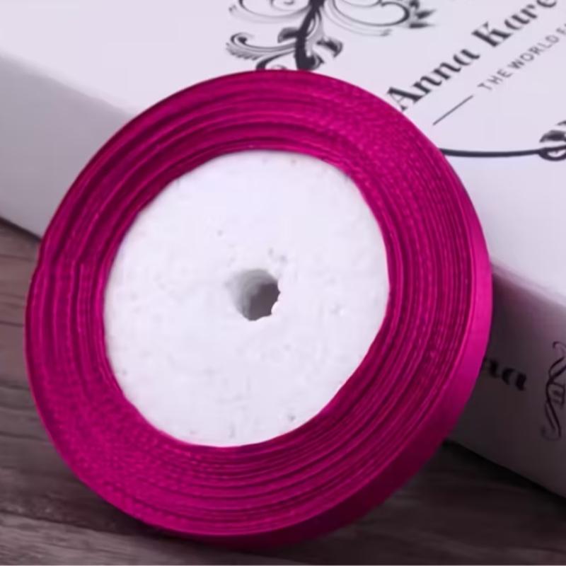 1 Roll 1cm X 25 Yard Satin Ribbon, Perfect for Gift Wrapping, Craft Making, Balloon Decorations, Bow Making, Wedding Details, Party Gifts, DIY Sewing Projects