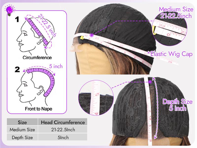 Brown Highlight Short Wavy Wig for Women 4*1 Lace Hairline Synthetic Wig - Natural Appearance for Everyday Hairstyle Adjustable Elastic Band Brown Highlight Short Wavy Wig for Women 4*1 Lace Hairline Synthetic Wig - Natural Appearance for Everyday Hairstyle Adjustable Elastic Band