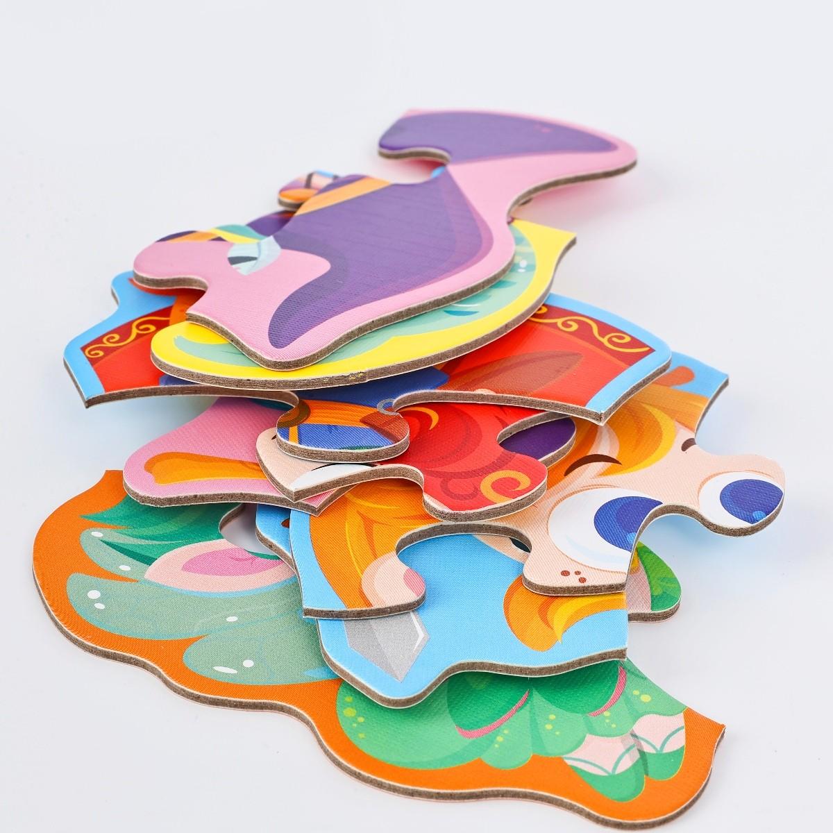 Creative Large Piece Puzzle for Kids, 6 Themes Available, Enhances Fine Motor Skills, Parent-Child Interactive Game, Portable Gift Box
