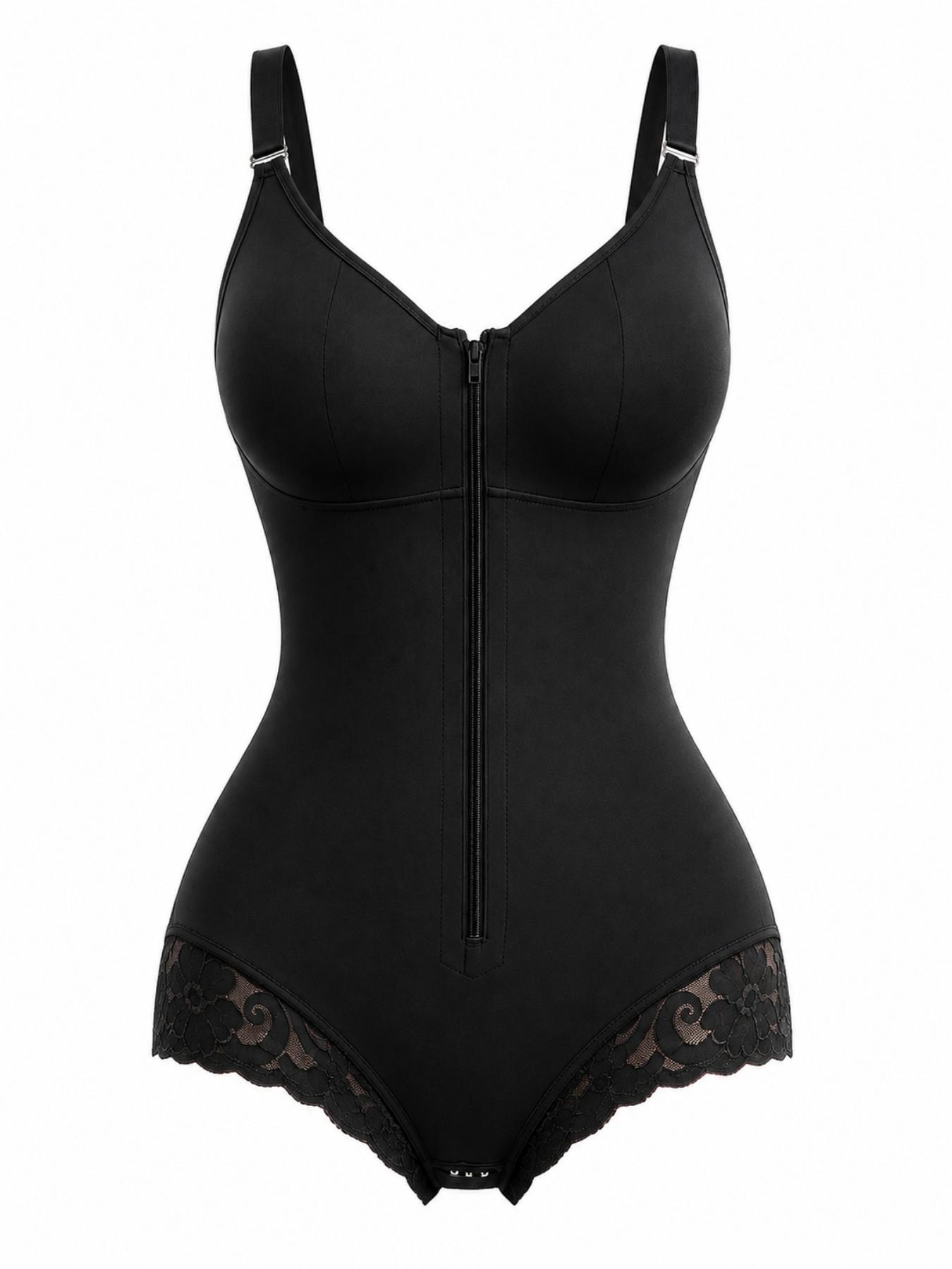 Women's Tight-Fitting Shapewear Bodysuit, Anti-Slip Shapewear, Fajas, Underwear, Compression Body Shapewear, Butt Lifting And Tummy Control Bodysuit, Colombian Shapewear, Adjustable Shoulder Straps And Crotch Zipper Full Body Shaper, Daily,Sport