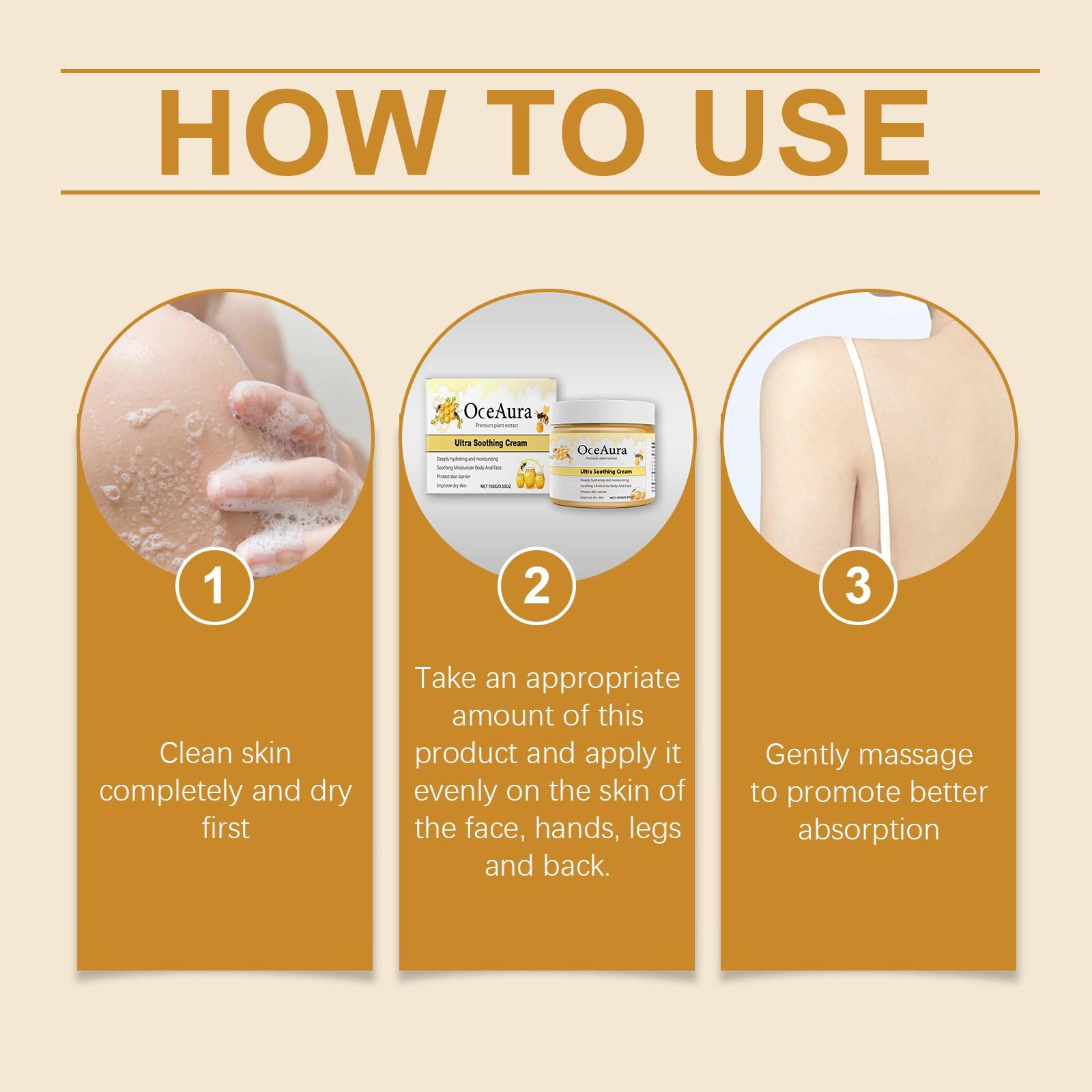 OCEAURA Ultra Soothing Cream Gentle Nourishing Barrier Repair Skin Comfort Relief Cream