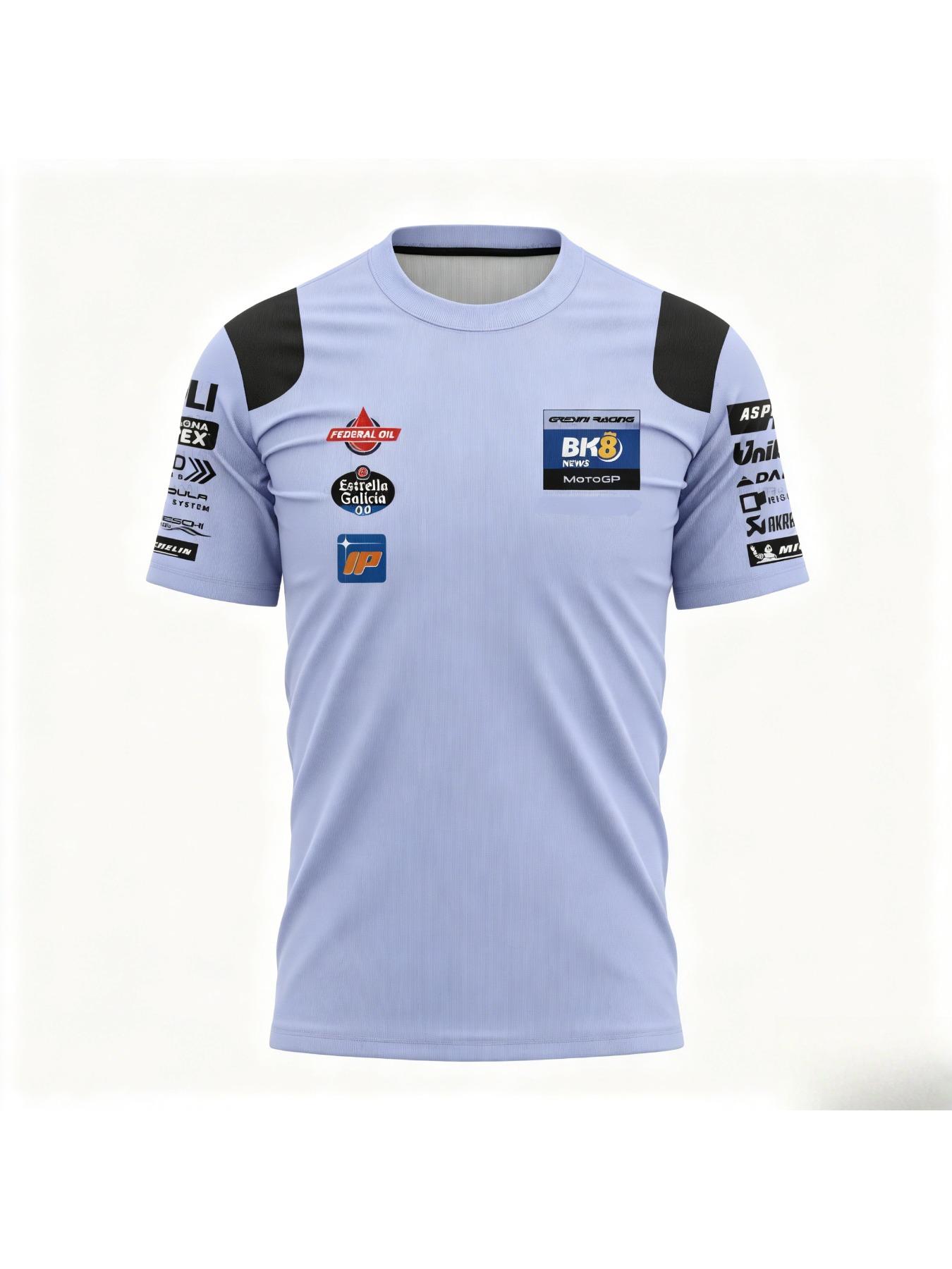 Motorcycle Racing 73 ALEX 2025 BK8 Team Uniform Fan Breathable Sportswear Men's and Women's Round Neck Short Sleeve Large Children's Sports T-shirt