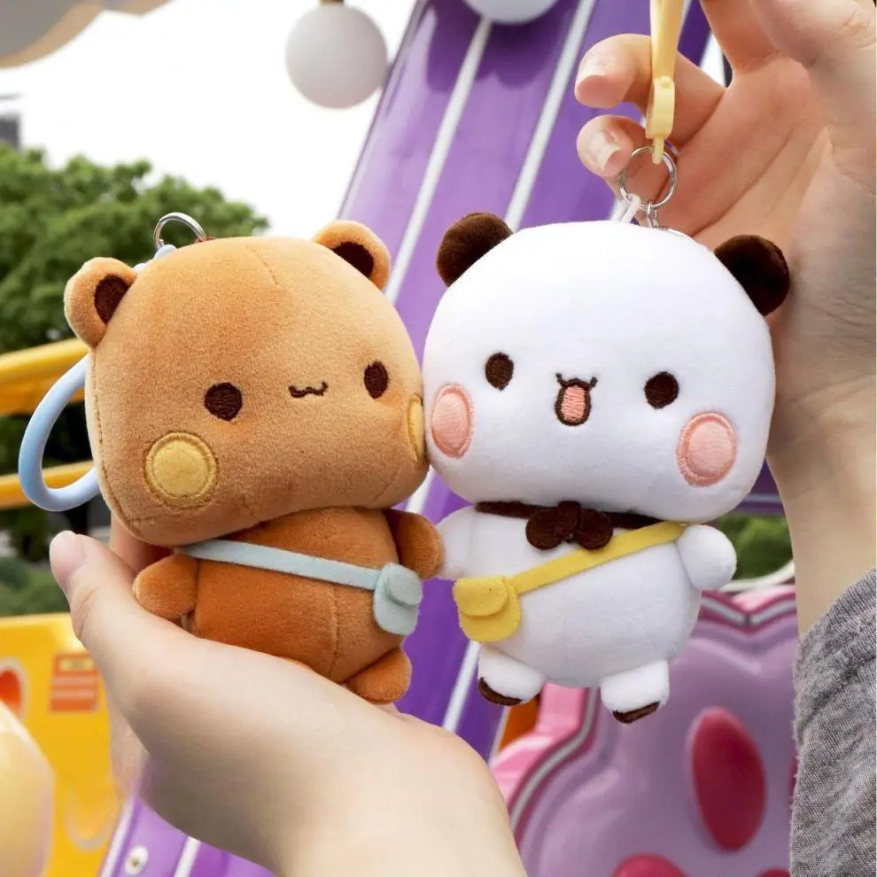 Yi Er Bu Bu Plush Keychain - Cartoon Animal Patterns Collectible Soft Cute Stuffies, Super Soft Elastic Stuffed Doll Bag Pendant, Girl's Kids Birthday Stuffed Animal Gift, Collectible Soft Animal