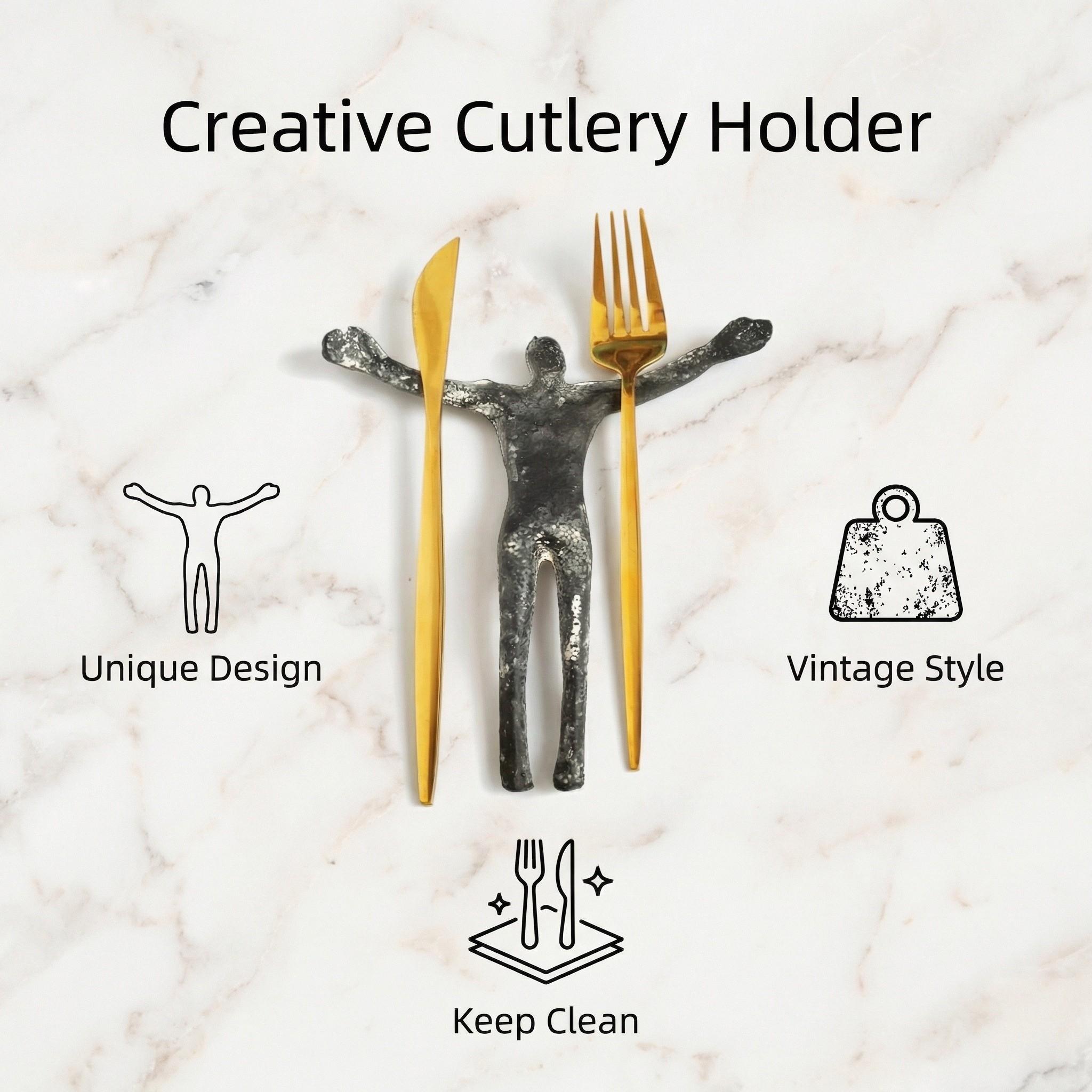 Abstract Hugging Figure Statue for Mother's Day Father's Day, Multi-Functional Art Decor, Wall Desk Decor, Utensil Holder, Table Centerpiece