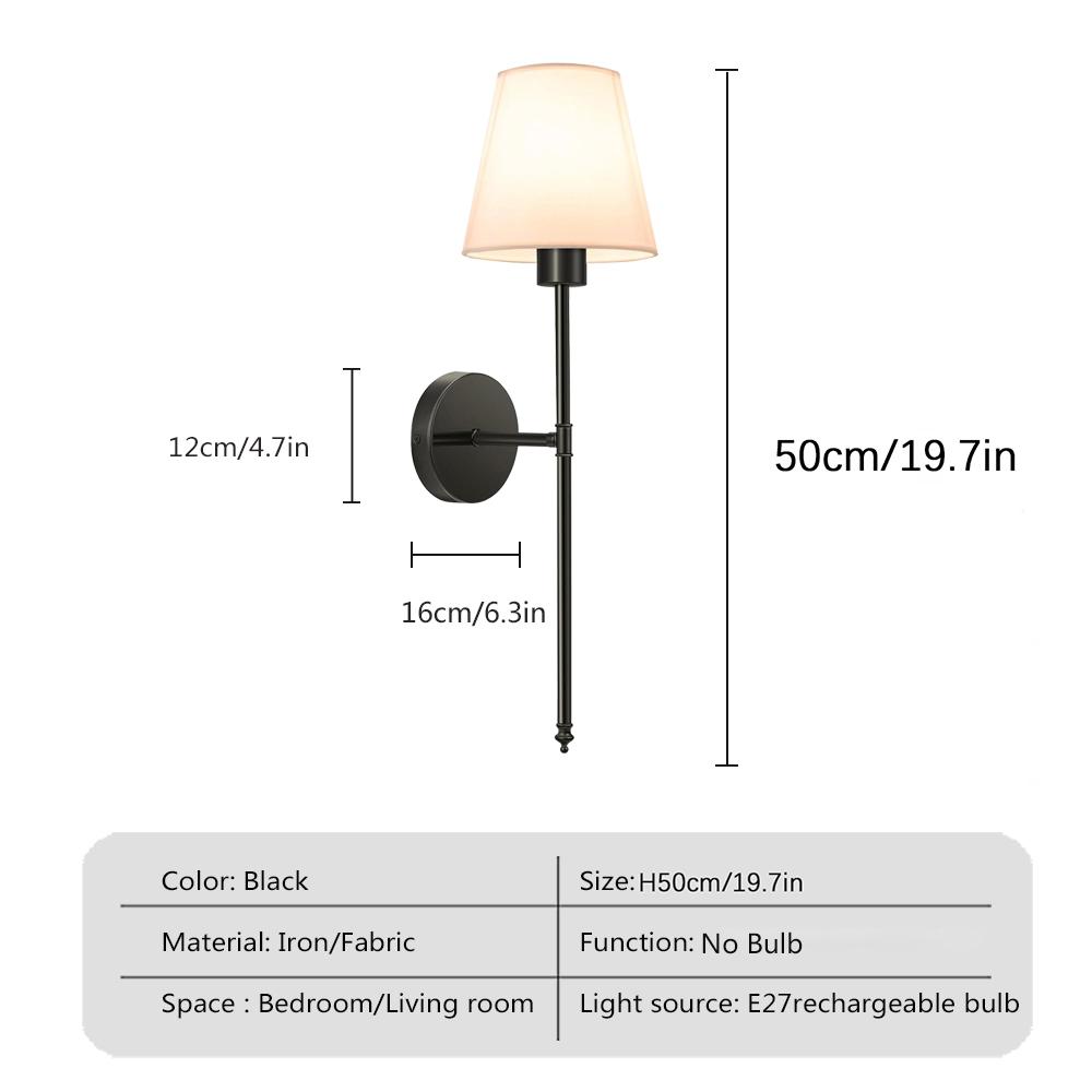 2PC Battery-Operated Wall Sconces with Fabric Shade, Rechargeable LED Wall Lights Set of 2, Decorative Wall Light, Dimmable Wireless Lamp with 3 Color Temperature, 12 RGB and Remote for Bedroom Living Room Hallway Adjustable Leds