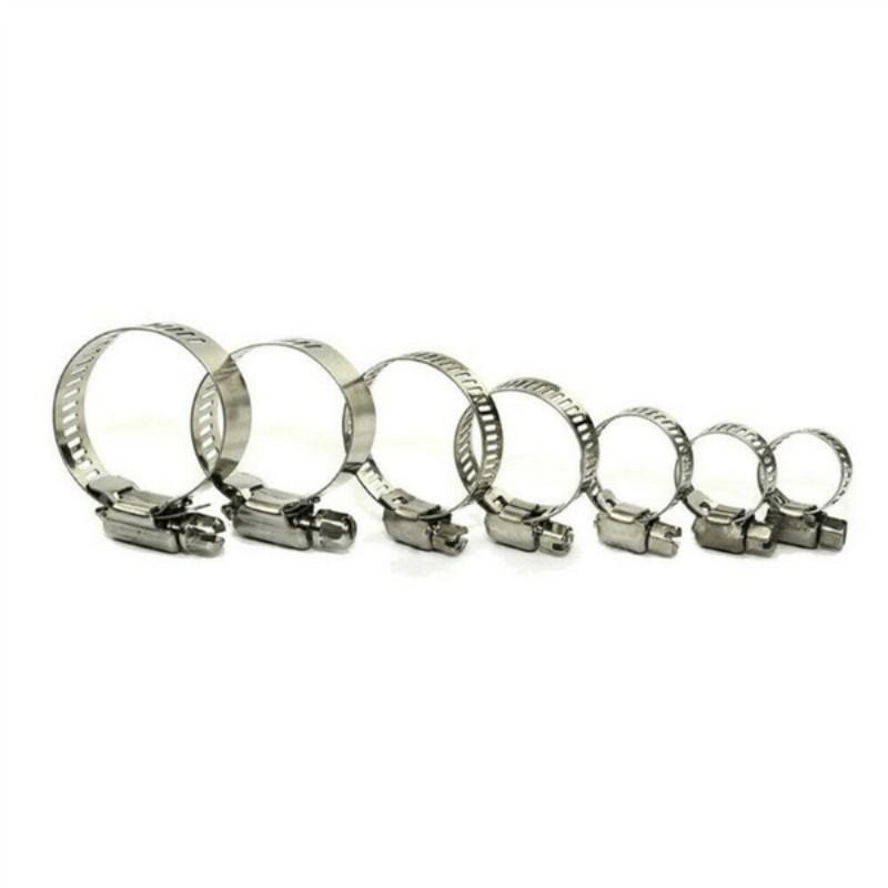 60pcs Stainless Steel American Style Hose Clamps, Clamp Set, No Screwdriver Included, Durable and Reliable Fastening Solution