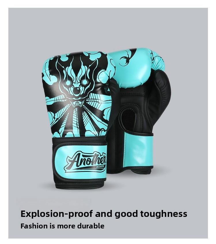 Boxing gloves, professional Muay Thai fighting gloves for punching bags training, for adults and children Lace-Up Leather Boxing Gloves