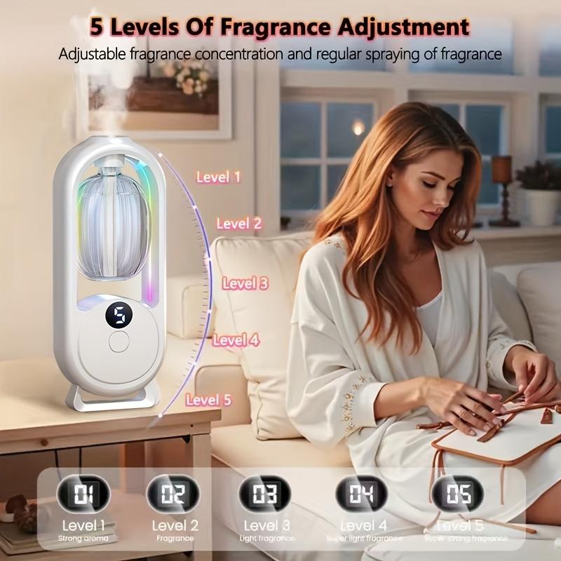 Home Aromatherapy Diffuser with Large Capacity Humidifier, 5 Essential Oils Included, Ideal for Hotels, Spas, Yoga Studios, Perfect Gift for Relaxation