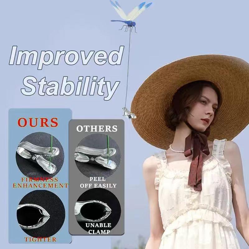 12 Pack Dragon Garden Clips 3D Dragonfly Decor Metal Garden Stakes for Outdoor