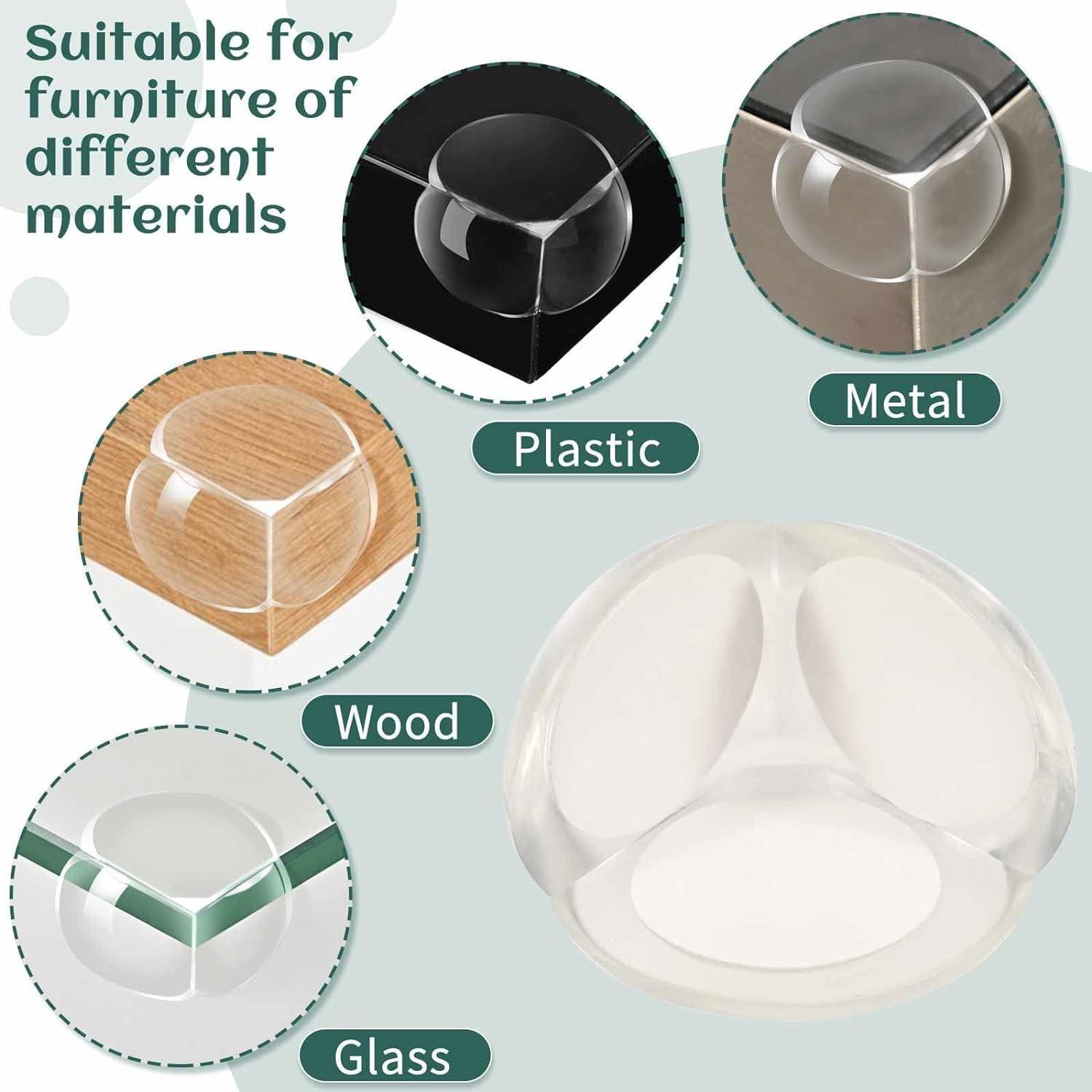 Baby Safety Corner Protectors Set, Transparent Furniture Corners Guards, Soft Table Edge Covers, Prevent Sharp Edges, Childproof Home Decor