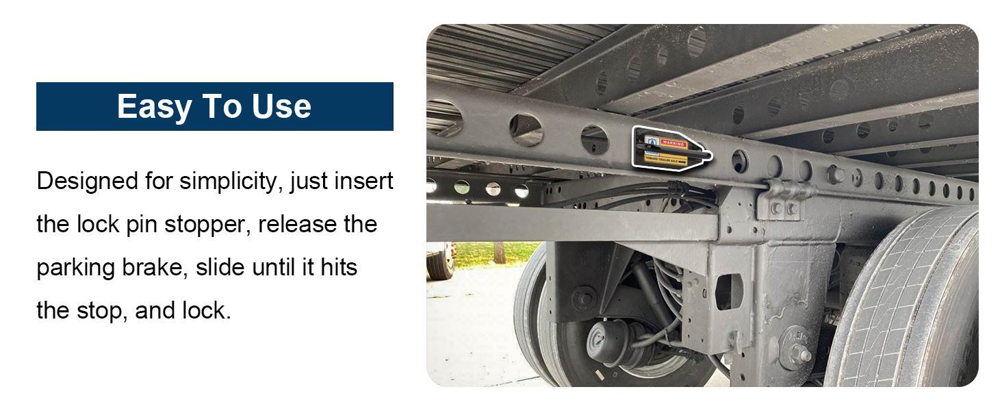 AltitudeCraft Tandem Slide Stopper for Semi Trucks – Heavy Duty Magnetic Axle Lock with Precise Adjustment, Durable Rubber Face, Built for Tough Conditions and Long-Term Reliability and Daily Use