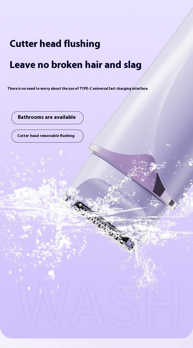 Double Head Electric Shaver, 3D Floating Dual Ring Blade Net, Long-Lasting Battery, USB Rechargeable Shaver, Safe & Comfortable, Skin-Friendly Hair Removal Tool