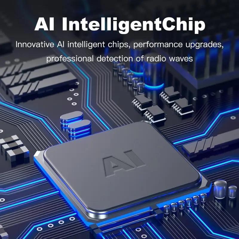 Hidden camera detector, spy camera detector, car GPS tracker detector, bug detector, RF signal detector, eavesdropping detector, 6 levels of sensitivity, 4 detection modes, 30 hours working time, suitable for travel, car, bathroom, office, hotel.