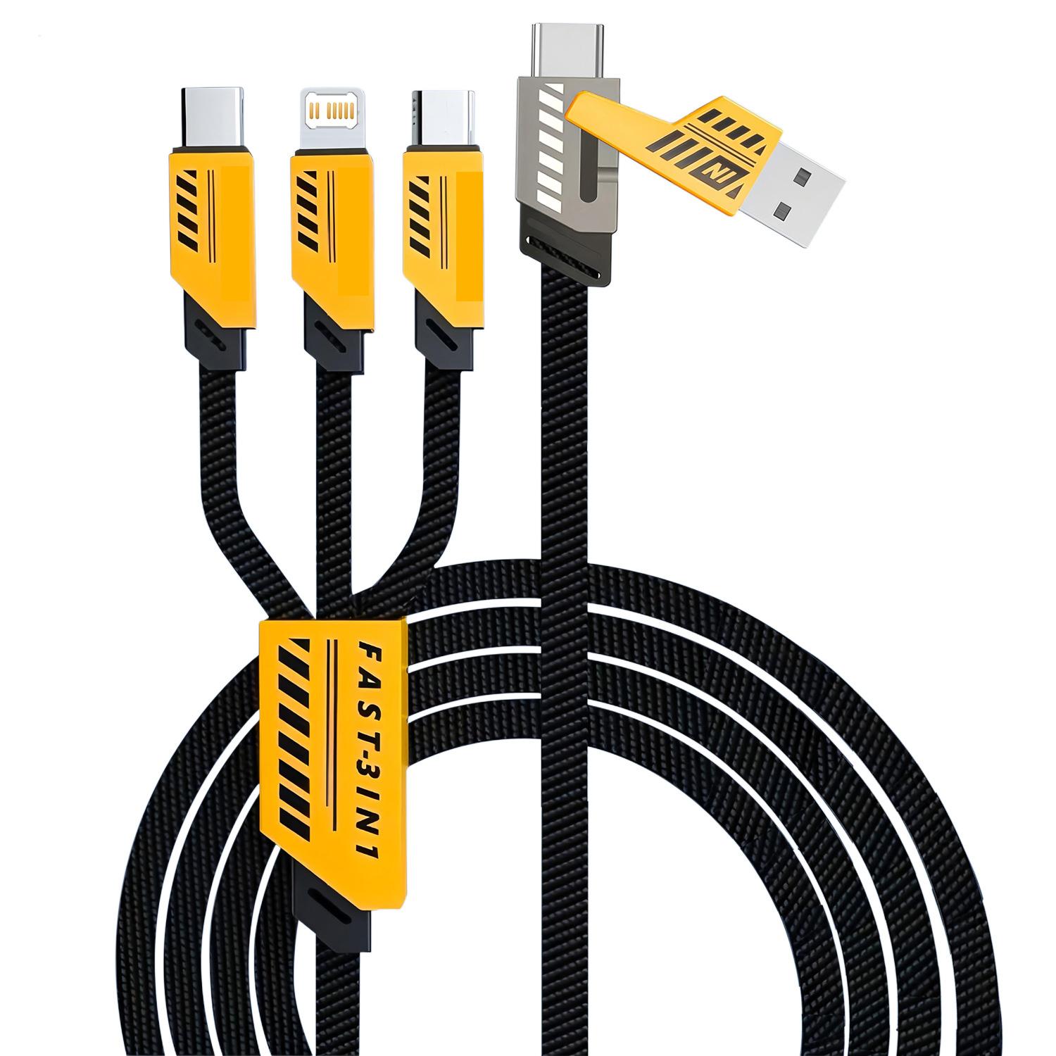 240w Super Fast Charging Cable with Nylon Braided Design, Durable Universal PD USB Charger for Type-C Micro iOS, 1.2 Meters Long, Available in 1 or 2 Pcs Set