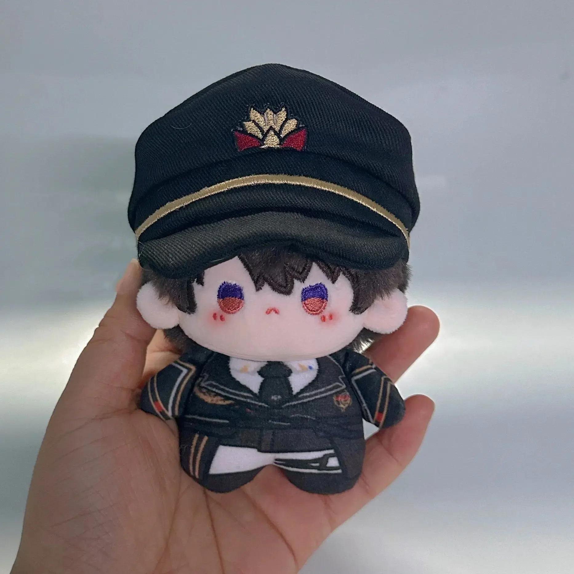 10cm Game Love and Deepspace Cale Attribute Adorable Printed Body Pendant Plush Doll Cosplay Keychain Toys Holiday Gifts