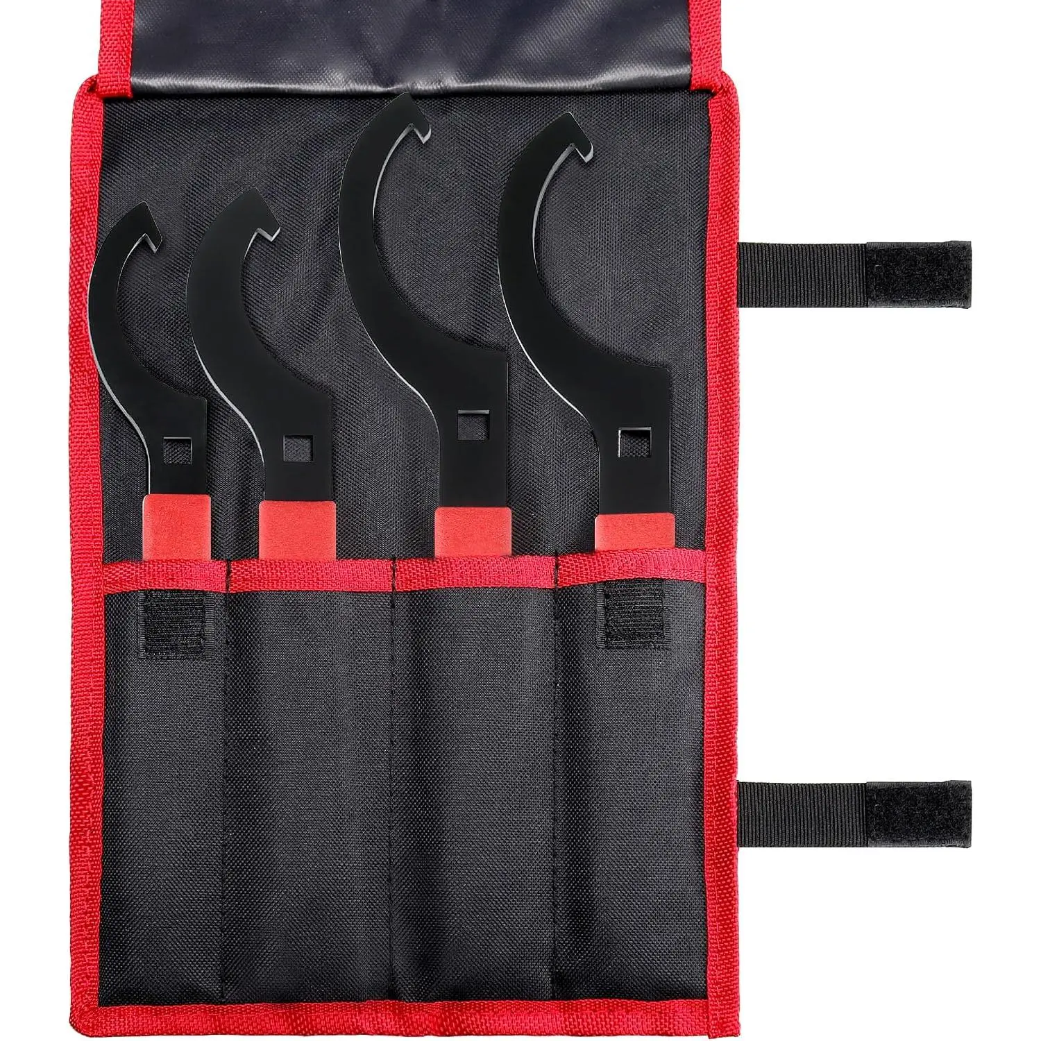 Coilover Spanner Wrench Set (4-) – Adjustable C-Shape Shock Adjustment Tool with 3/8" Drive Hole & Rubber Grip – Fits Tein, Skunk2, KW, HKS &  Suspension Systems