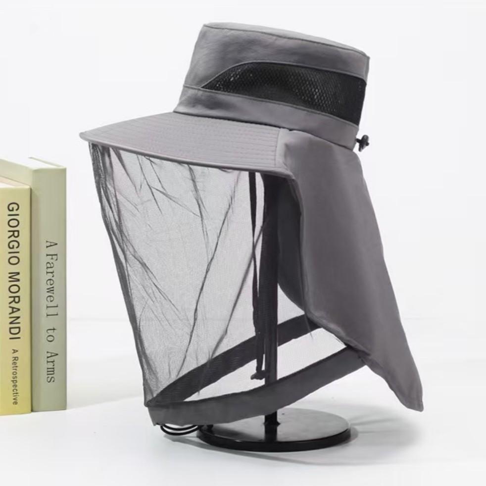 Mosquito-Proof Fishing Hat, Face Coverage Sun Protection Mesh Mask, Night Fishing Insect & Bee Prevention Cap, Summer Outdoor Fashion Shade Hat