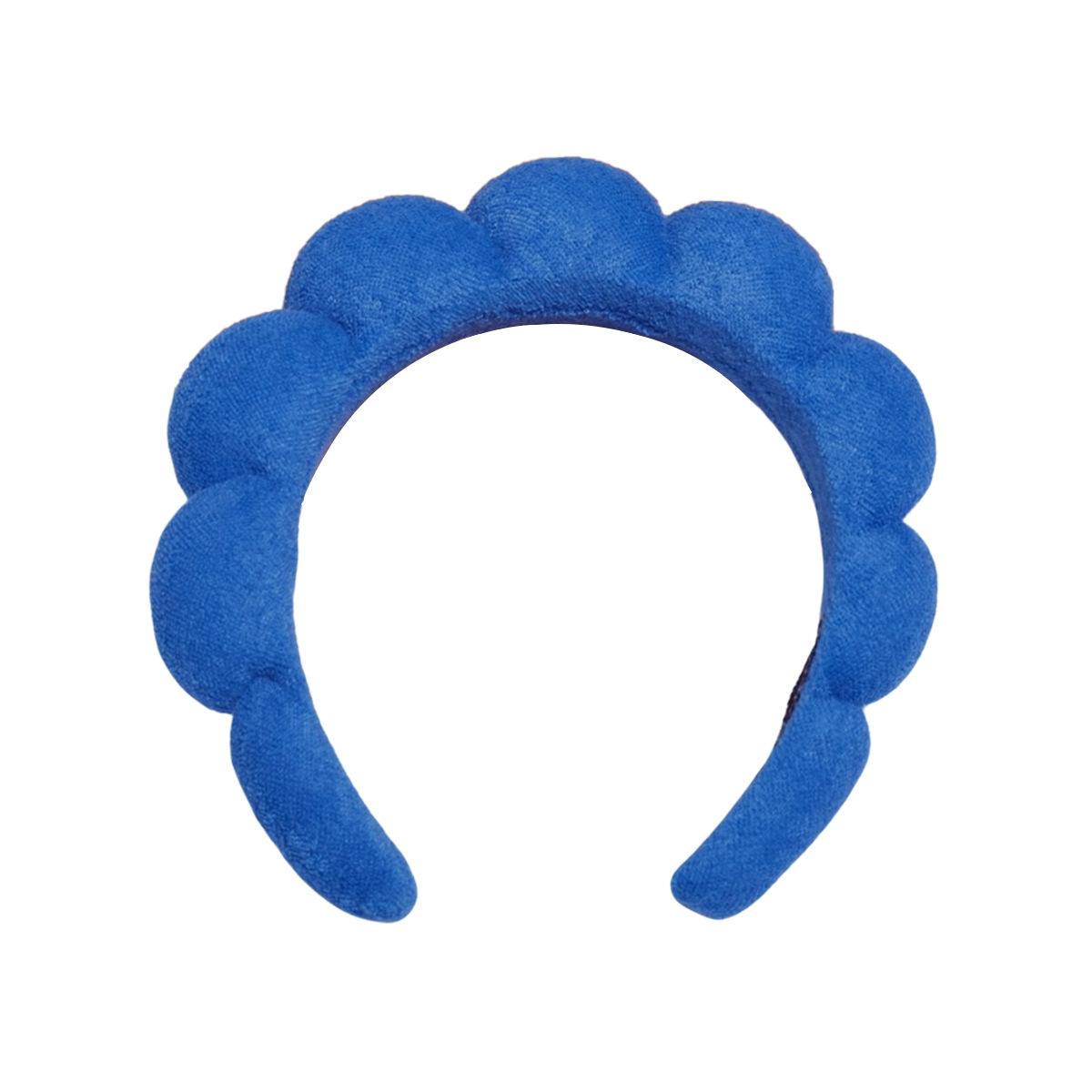 Puffy Cloud Makeup Headband, Soft High‑Crown Synthetic Sponge Fabric, Unisex Anti‑Slip Hair Band, One Size Comfort Accessory for Skincare And Face Washing Routines
