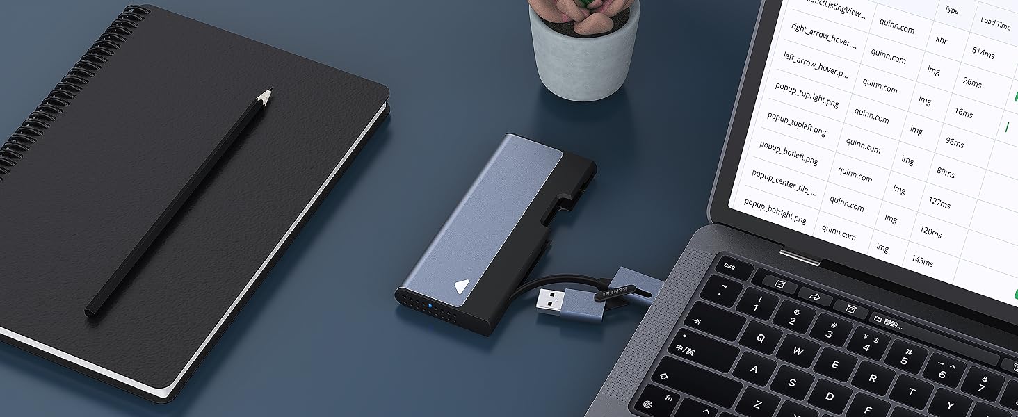 BENFEI M.2 NVME SATA SSD Enclosure, 10 Gbps USB C/A  Key Solid State Drive Enclosure Support UASP Trim for NVME/SATA SSDs 2230/2242/2260/2280