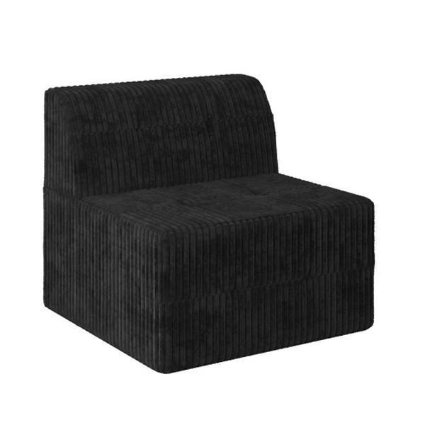 Niccae Ottoman Compressed Sectional Sofa, Modern Minimalist Corduroy Sleeper Couch,Comfy & Space-Efficient for Living Room，(33.07” * 33.07” * 17.13")