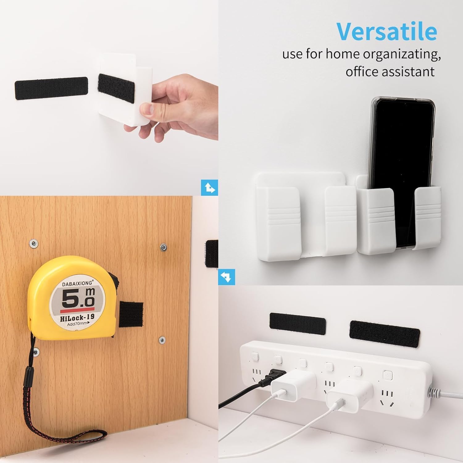 2026 Petit Bits Heavy Duty Double-Sided Hook and Loop Strips Strong Adhesive No Residue Wall Mount Photo Frame Cable Organizer DIY Home Use Holiday Haul Deal Christmas Gift Home Organizing Accessories