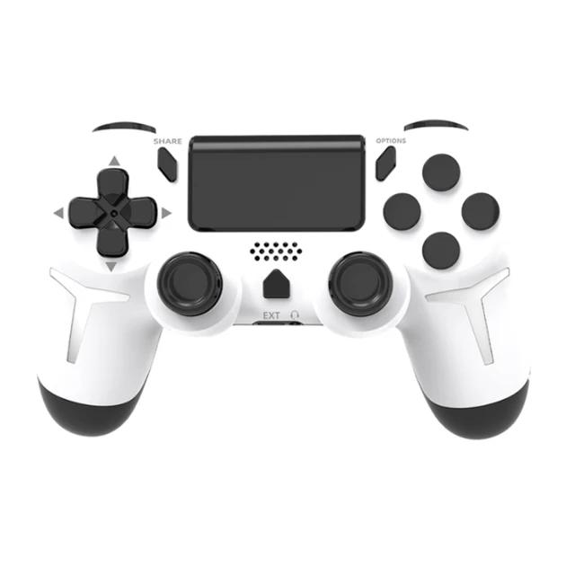 GAMINJA Wireless Game Controller with Six-Axis Gyroscope, Dual Vibration Speakers, Compatible with Ps4/ps4 Slim/ps4 Pro/PC, Light Effects, Premium Gaming Controllers