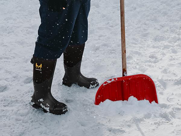 Rubber Work Boots, Puncture-Proof with Steel Toe & Shank, Waterproof Insulated 6mm Neoprene Hunting Boots for Farming, Construction, Gardening, Fishing, Outdoor Work Rubber Work Boots, Puncture-Proof with Steel Toe & Shank, Waterproof Insulated 6mm Neoprene Hunting Boots for Farming, Construction, Gardening, Fishing, Outdoor Work