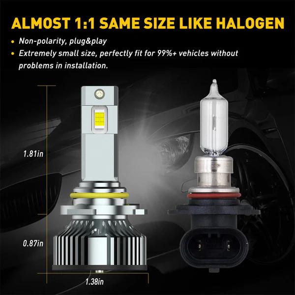 9005/HB3 LED Headlight Bulbs 120W 24000 Lumens Per Set Bright LED Headlights Conversion Kit 6500K Cool White 9005/HB3 LED Headlight Bulbs 120W 24000 Lumens Per Set Bright LED Headlights Conversion Kit 6500K Cool White