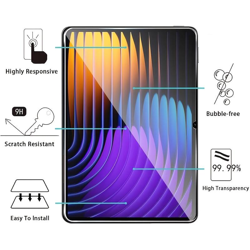 2-Pack Tempered Glass Screen Protector for Redmi Pad 2 11-Inch & Pad Se 11-Inch, High Clarity, Easy Installation, Anti-Fingerprint