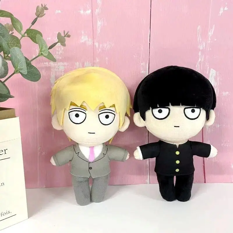 20cm Mob Psycho 100  Plush Toys Anime Mob Psycho Stuffed Dolls Collectible Pillow Reigen Arataka Peripherials Toy Birthday Gifts