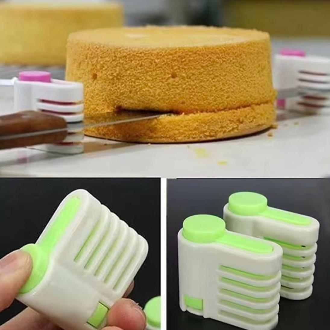 Multifunctional Cake Slicer Set, Five-Layer Bread Cutter, Practical Kitchen Baking Tool, Home Use, 2-Piece Set, Home Baking Enthusiasts, Versatile Kitchen Tool, Durable, Kitchen Utensils Set