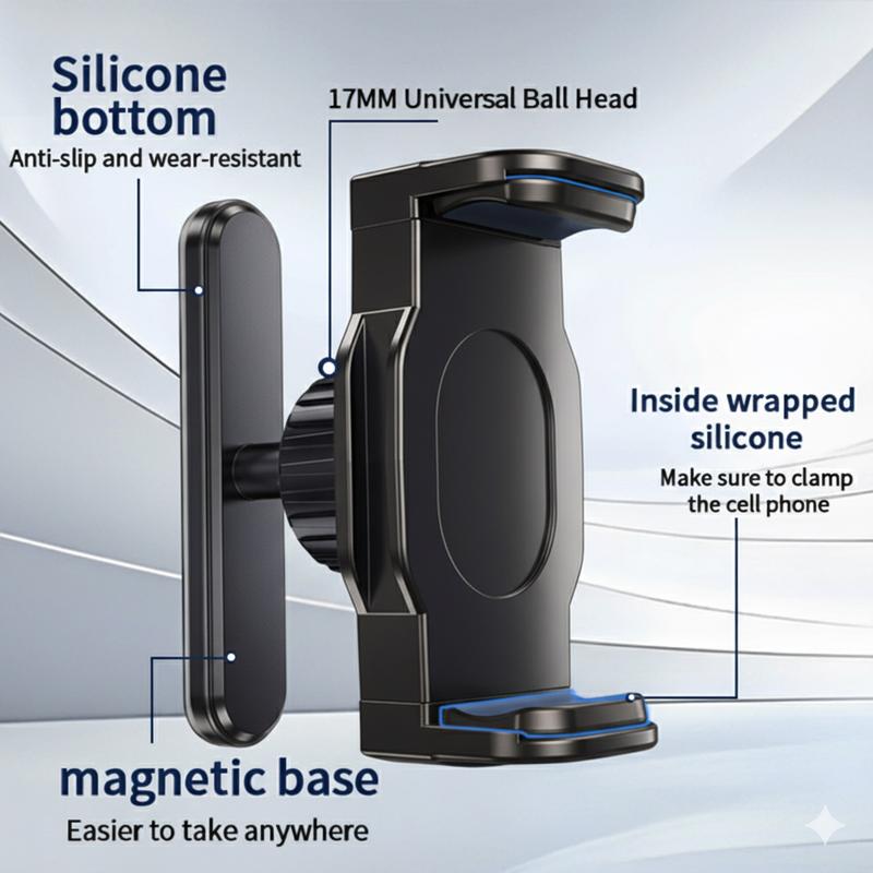Magnetic Phone Holder for Gym - 360° Adjustable, Strong Portable Magnet Phone Mount for Workout Recording, Fitness Accessories Essentials, Compatible with Andriod Phone and iPhone 16/15/14/13/12, Perfect Gift for Men & Women fairway  flex