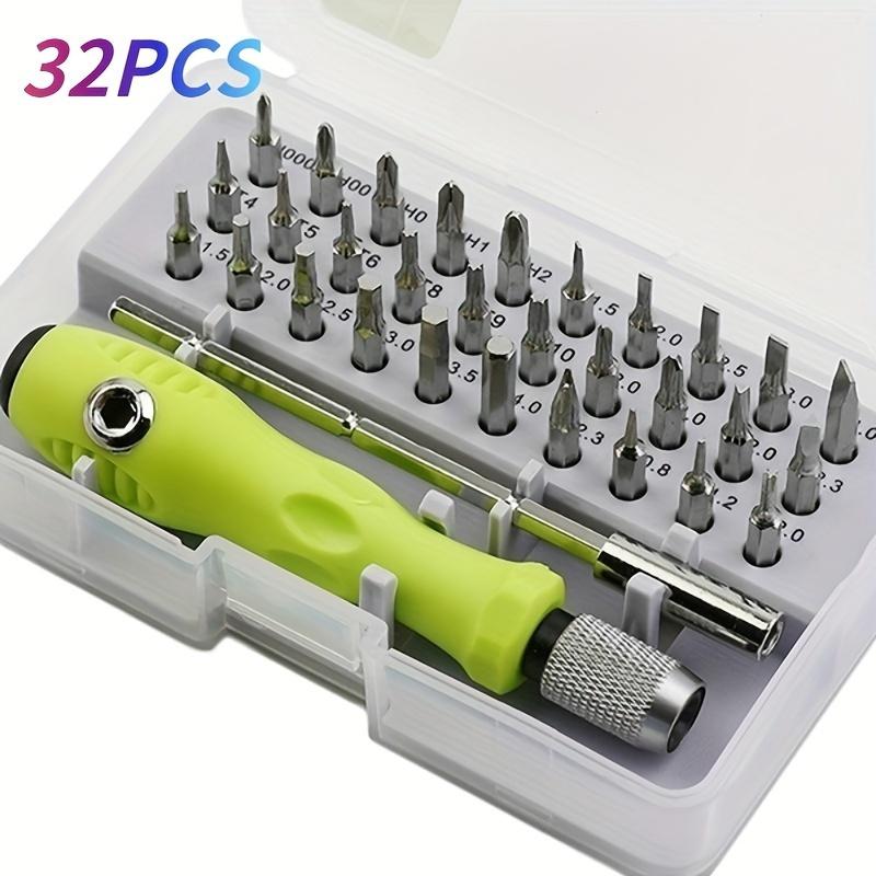 32-in-1 Precision Screwdriver Set - Mini Magnetic Phillips Flathead for Car Repair, Furniture, Smartphones, Cameras, and Small Tools, Screwdriver Bits