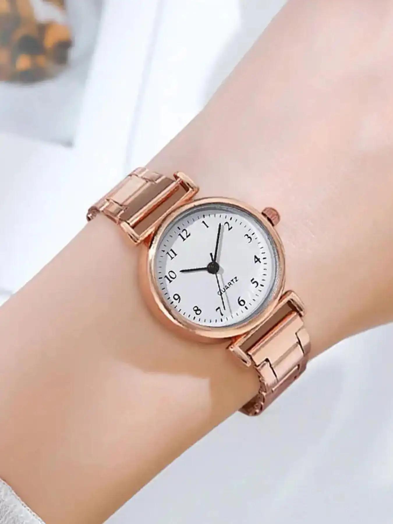 1-piece Women's Fashionable, Elegant, Personality, Light Luxury Ladies Watch, Retro, Versatile Quartz Watch
