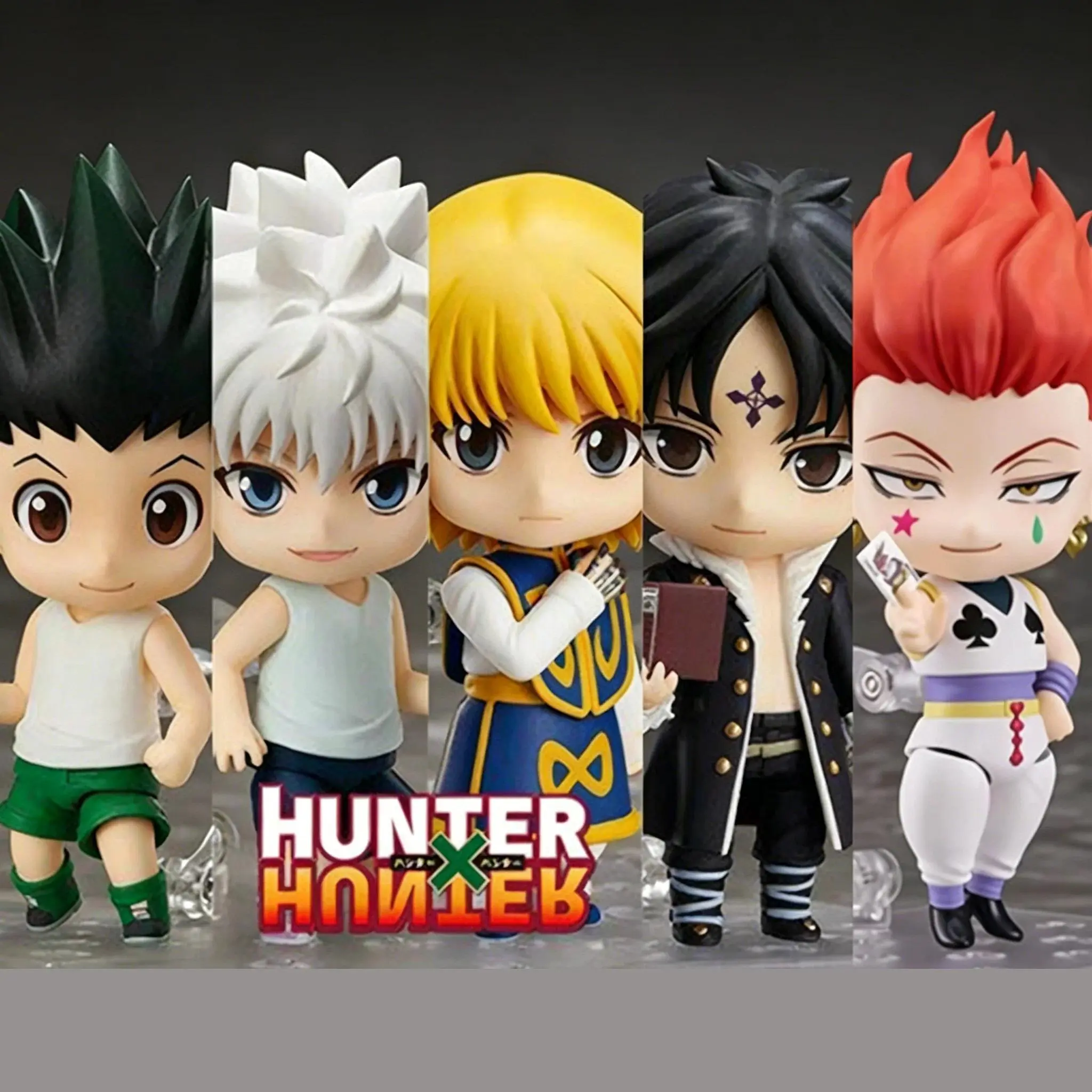 #1183 Gon·Freecss 1184 Killua Zoldyck 1185 Curarpikt 1186 Chrollo 1444 Hyskoa Hunter×Hunter Anime ‌Figures Toy Regular Version