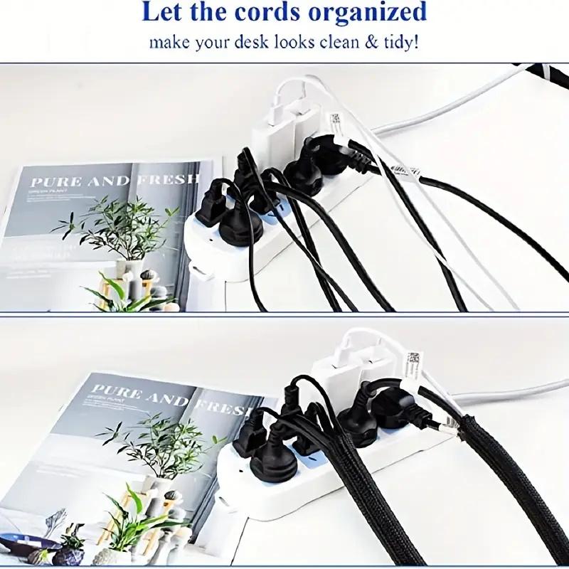 352 Piece Cable Management Tool Kit, Cable Organizer, 4 Cable Sleeves, 43 Clips, 10 Wire Holders, 22 Ties, 20 Wall Mounts, 200 Fasteners for TV Office Home Electronics